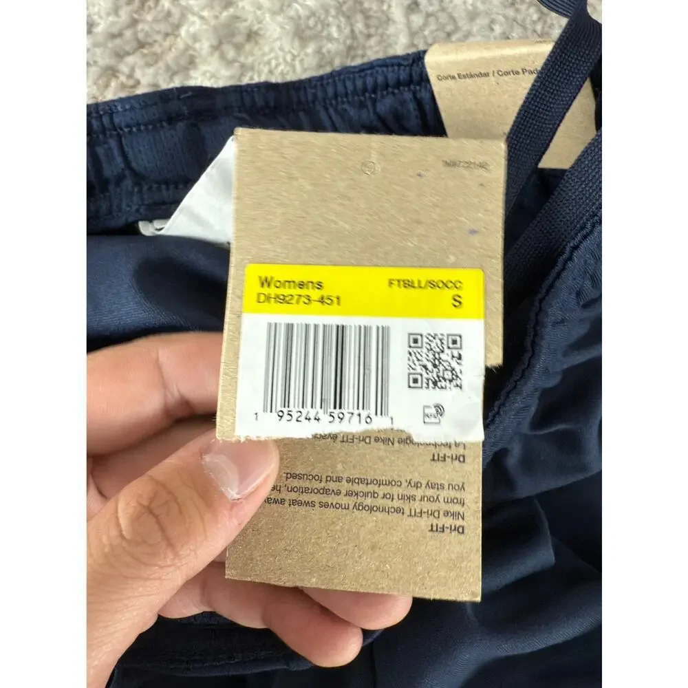 NEW Nike Size S Casual Athliesure‎ Drawstring Pants Navy Outdoor Tapered